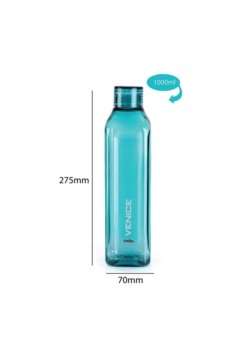 Cello Venice Water Bottle, 1000 ml, Set of 5 Multicolor