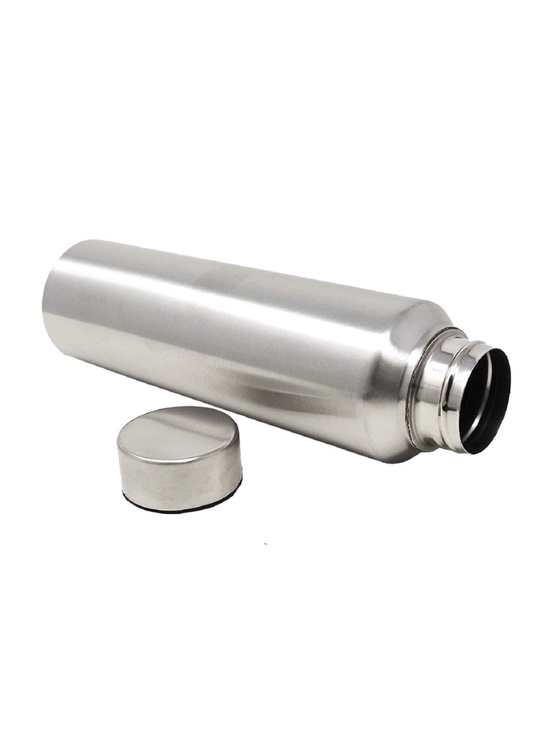 Kuber Industries Eagle Stainless Steel 3 Pieces Fridge Water Bottle/Refrigerator Bottle/Thunder, 1000 ML (Silver)-CTKTC043555