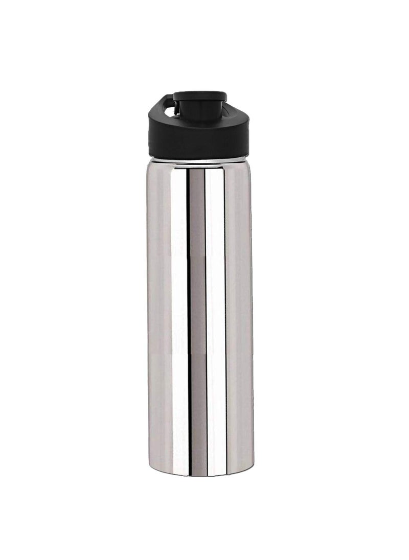 Kuber Industries CTKTC021742 Stainless Steel Water Bottle, 700ml, 3 Pieces, Silver