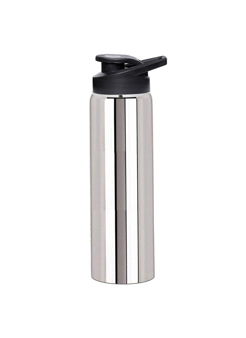 Kuber Industries CTKTC021742 Stainless Steel Water Bottle, 700ml, 3 Pieces, Silver