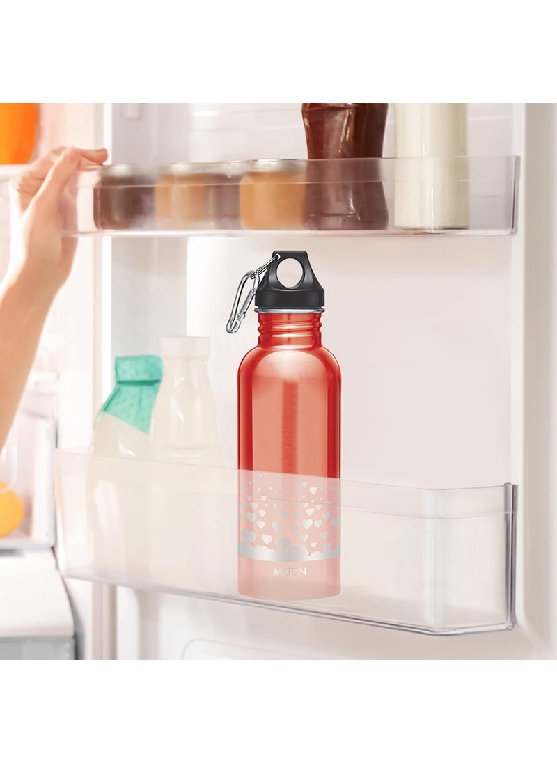 MILTON Alive 750 Stainless Steel Water Bottle, Set of 3, 750 ml Each, Red | Leak Proof | Office Bottle | Sports Bottle | Home | Kitchen | Hiking | Treking Bottle | Travel Bottle | Easy to Carry