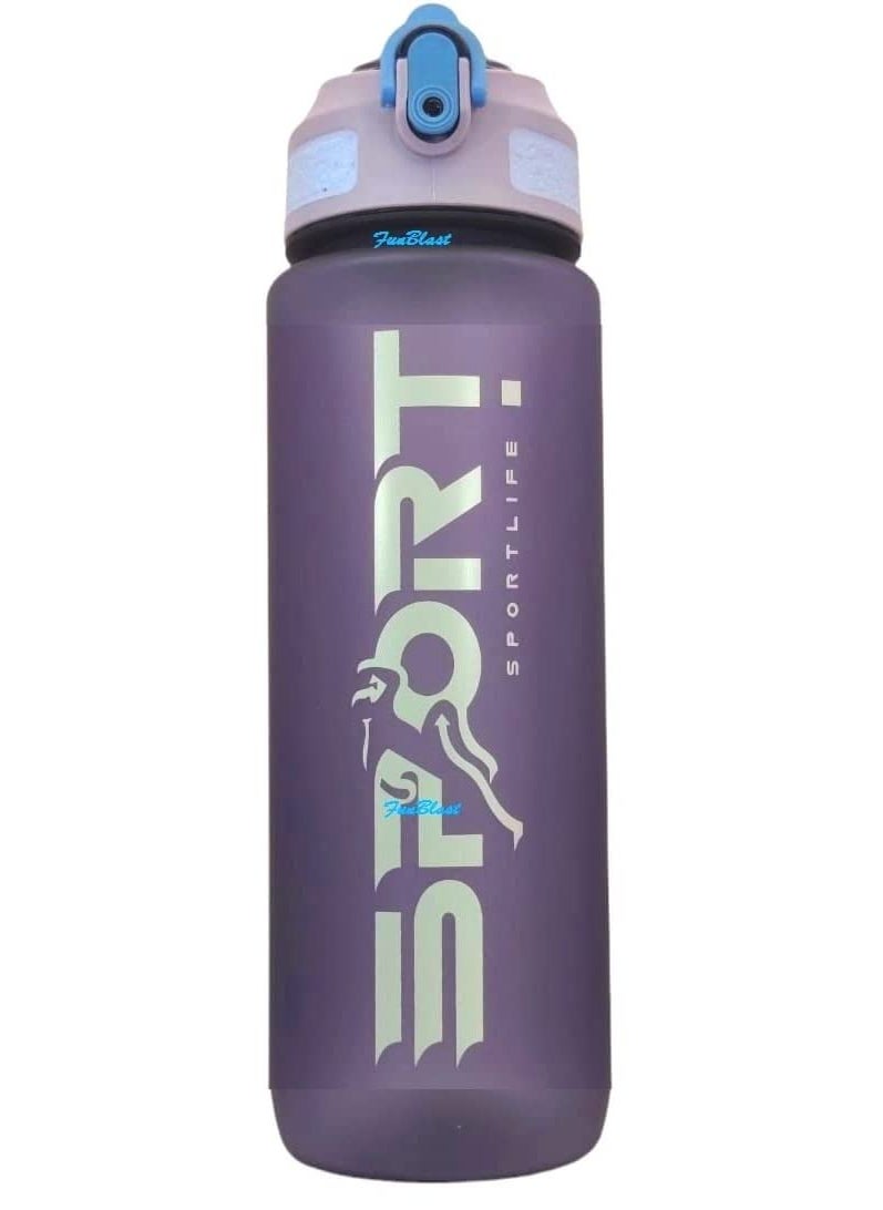 FunBlast Water Bottle 500 ML – Stylish Unbreakable Water Bottle Leak Proof Durable BPA Free Non-Toxic Sports Water Bottle for Home, Office, Gym, Trekking (Purple)