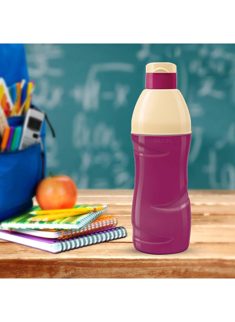 Milton Kool Crony 600 Insulated Water Bottle, Set of 3, 500 ml Each, Purple
