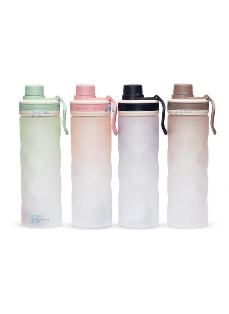 FunBlast Water Bottle - Unbreakable Water Bottle, BPA Free Drinking Bottle, Leakproof Gym Bottle Ideal for Office, Sports, School, Gym, Yoga (650 ML) 1 Pc; Random Color Dispatch