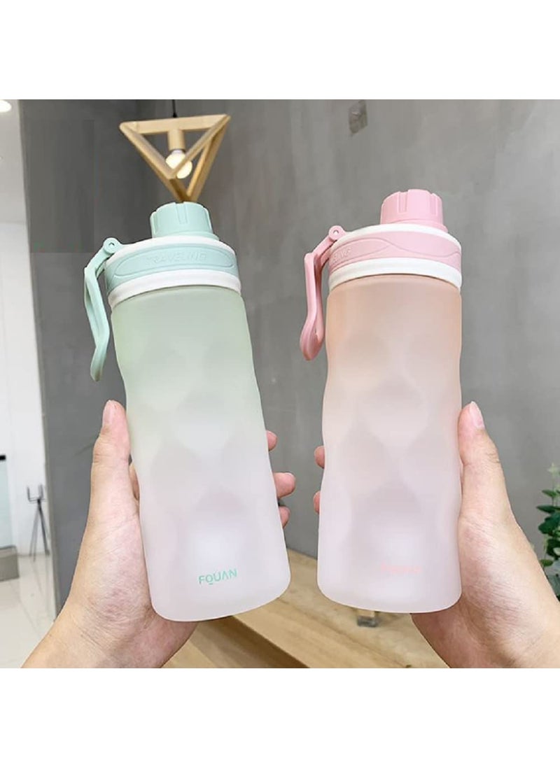 FunBlast Water Bottle - Unbreakable Water Bottle, BPA Free Drinking Bottle, Leakproof Gym Bottle Ideal for Office, Sports, School, Gym, Yoga (650 ML) 1 Pc; Random Color Dispatch