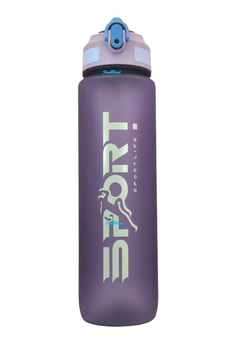 FunBlast Unbreakable Water Bottle, Leakproof Durable BPA-free Non-Toxic Water Bottle, Bottle for Office, Sports, School, Gym, Yoga (1000 ML)