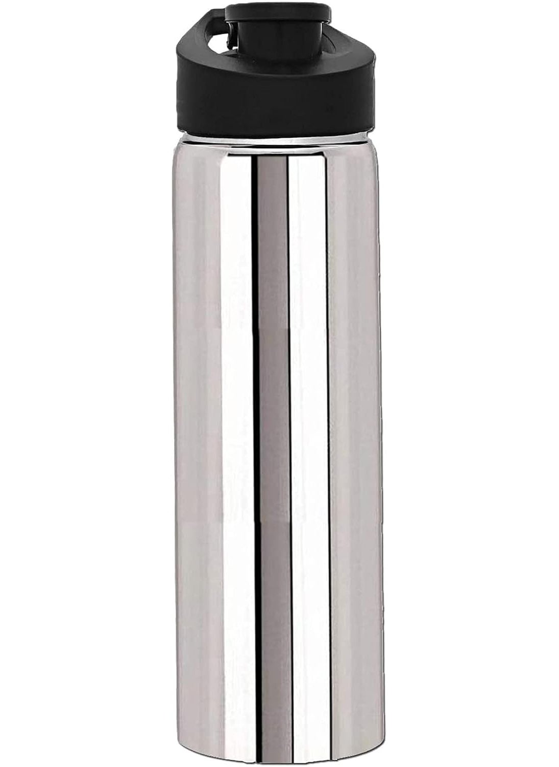 Heart Home Stainless Steel Fridge Water Bottle with Flip Cap 1 Ltr (Silver) - CTHH13163,standard