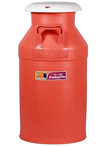 Samruddhi Unbreakable 40L Milk Can, Durable Food-Grade Plastic, Leak-Proof, Ideal for Milk Storage, Easy to Carry, Safe for Daily Use - 1 Piece