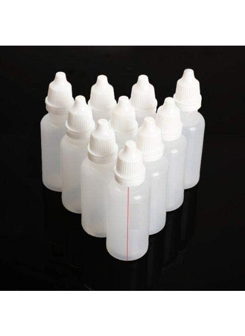 DIY Crafts 20ML, Dropper Bottles, 50 Pcs Clear White Plastic Empty Squeezable Dropper Bottles Eye Li(20ML, Dropper Bottles)