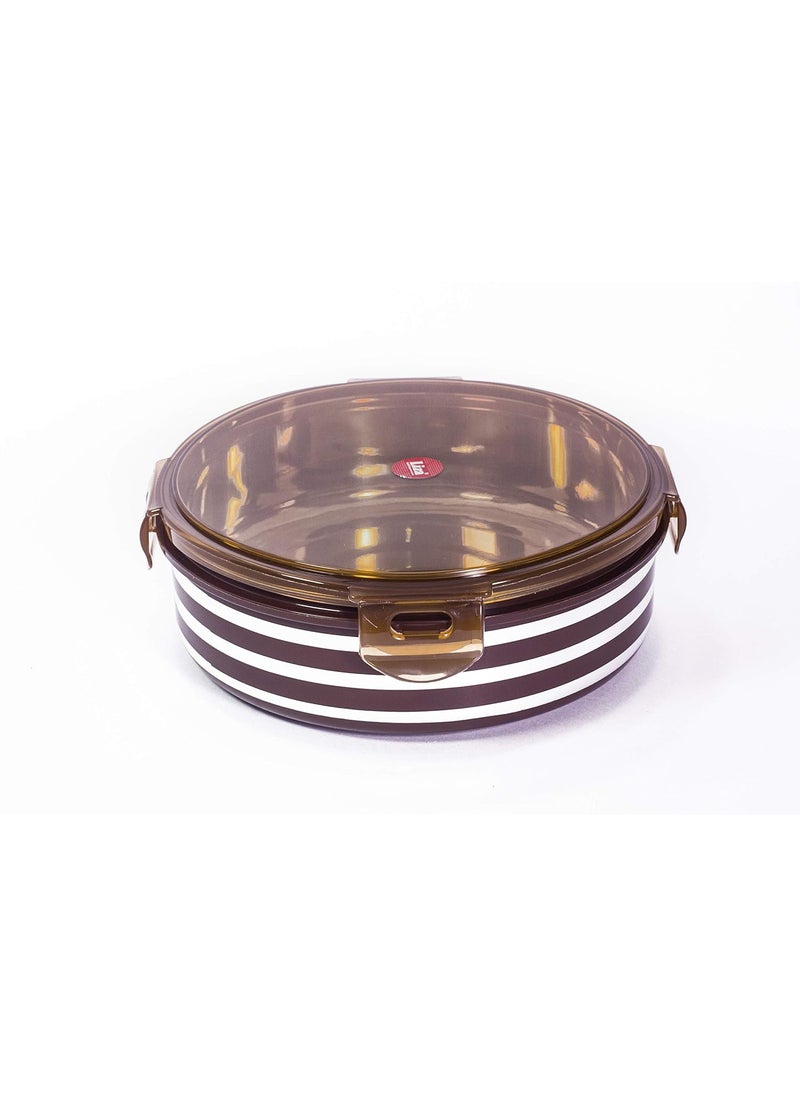 Liza Alfy Stainless Steel Airtight Storage Container, 750 ml, Brown