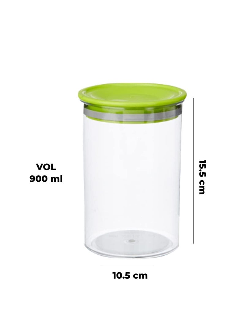 Kuber Industries Airtight Kitchen Container Set | 100% BPA Free, Food Grade Virgin Plastic | Multipurpose, Freezer Safe & Durable | Container for Kitchen Storage Set of 3 | Transparent