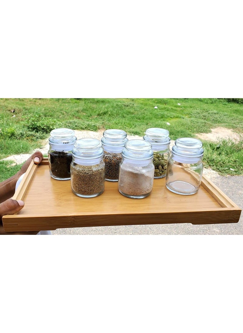 Pure Source India Glass Container Set - 60 ml, 12 Pieces, Transparent