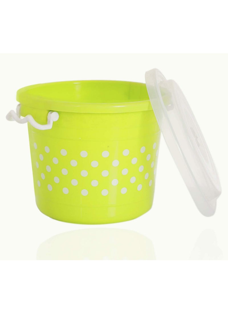 Kuber Industries Airtight Plastic Food Storage Containers|Plastic Container for Kitchen|6 Liters, 3 Pieces (Green)