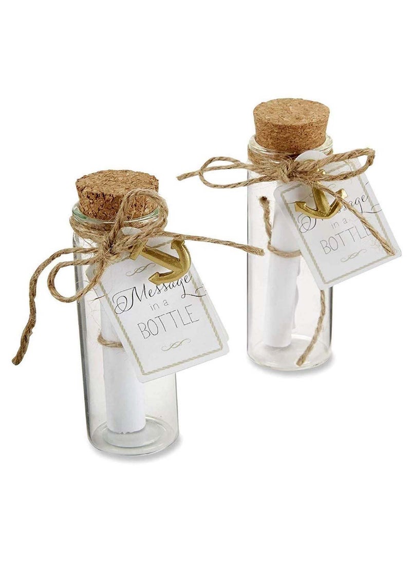 DIY Crafts Pack of 10 Pcs, Cork Stoppers Glass Bottles, 20ml Cork Stoppers Glass Bottles, Decoration Mini Glass Bottles Favors, Min (Pack of 10 Pcs, Cork Stoppers Glass Bottles)