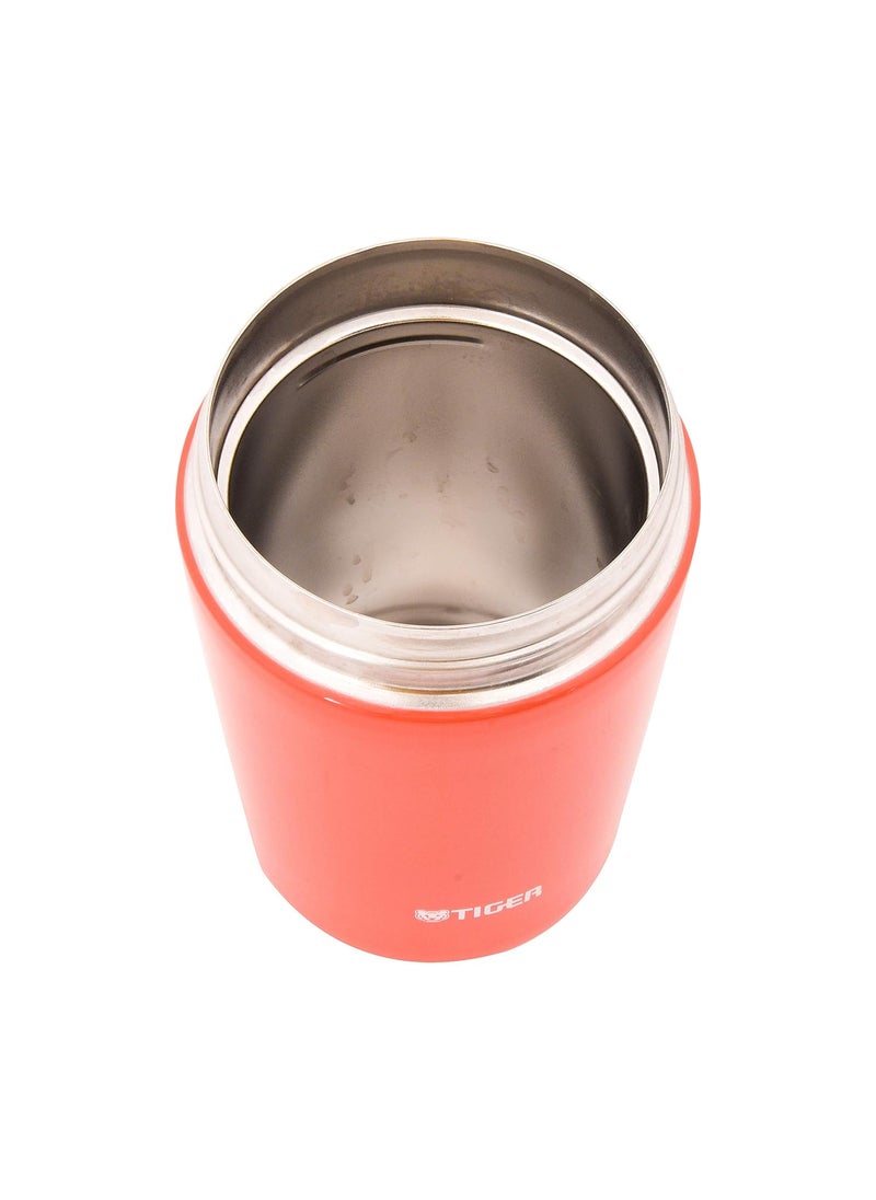 Tiger Stainless Steel Food Jar,Vacuum Insulated Double Wall,Chili Red, 380 ml, MCL-B038
