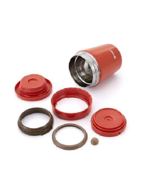 Tiger Stainless Steel Food Jar,Vacuum Insulated Double Wall,Chili Red, 380 ml, MCL-B038