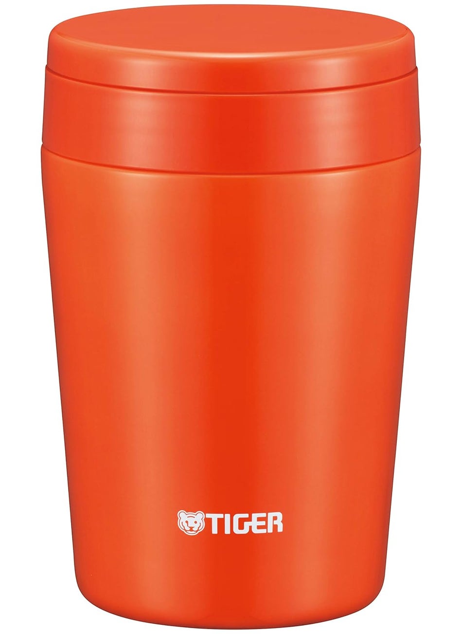 Tiger Stainless Steel Food Jar,Vacuum Insulated Double Wall,Chili Red, 380 ml, MCL-B038