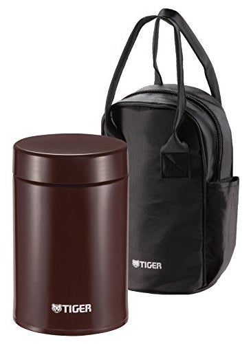 Tiger Corporation MCJ-A075 Stainless Steel Food Jar, 25 oz, Cocoa Brown