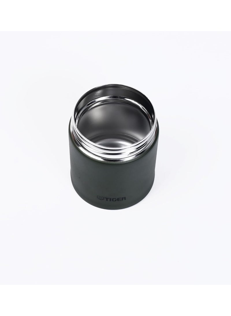 Tiger Stainless Steel Food Jar, Vacuum Insulated Double Wall, Certified Antibacterial Lid,Moss Forest, 500 ml, MCJ-K050