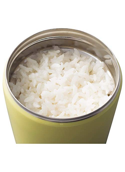 Tiger Stainless Steel Food Jar, Vacuum Insulated Double Wall, Yellow, 320 ml, LCC-A030