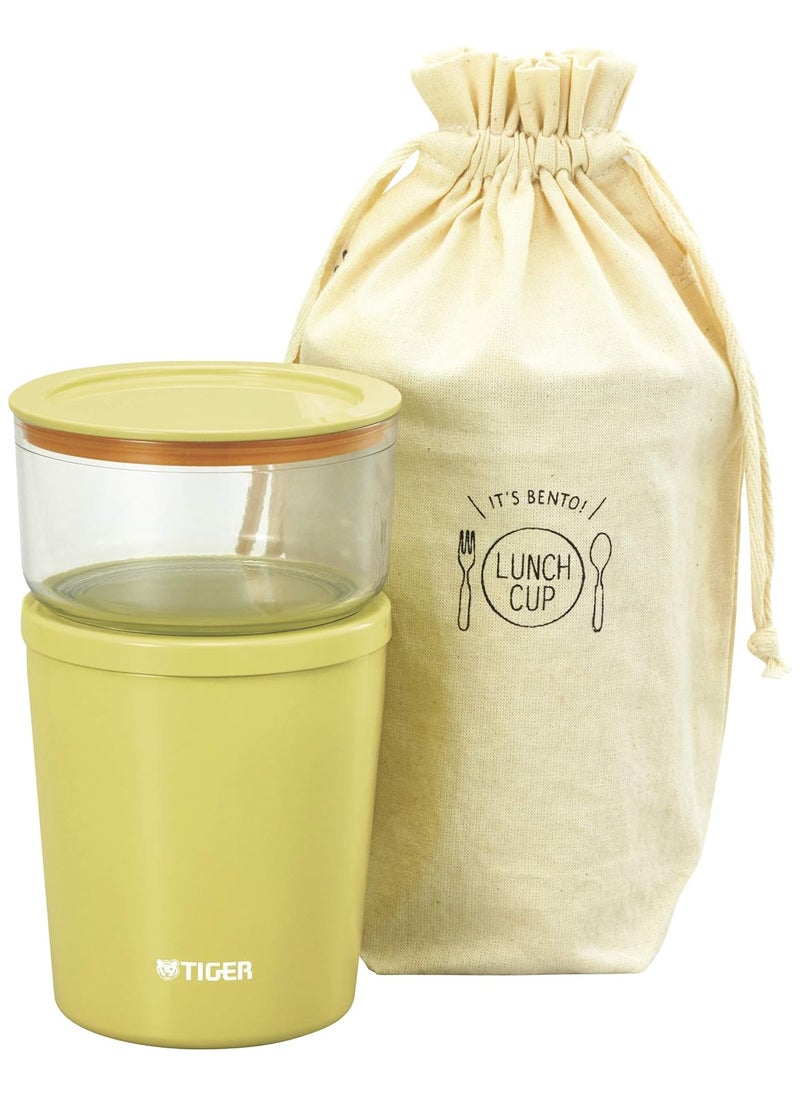 Tiger Stainless Steel Food Jar, Vacuum Insulated Double Wall, Yellow, 320 ml, LCC-A030