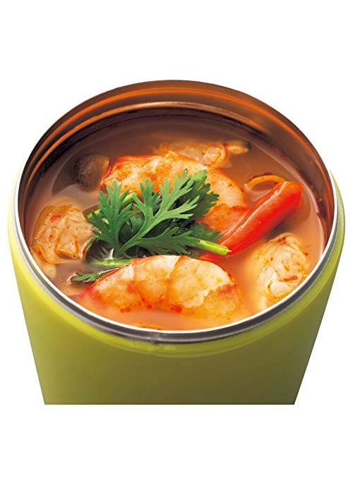 Tiger Stainless Steel Food Jar, Vacuum Insulated Double Wall, Yellow, 320 ml, LCC-A030
