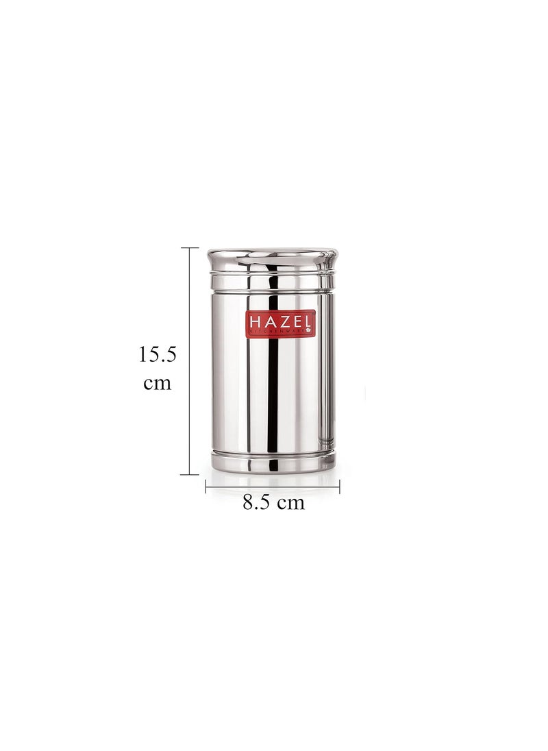 HAZEL Stainless Steel Container Set | 800 ml Steel Container for Kitchen Storage Set | Air Tight Containers for Kitchen Storage | Ideal for Storing Rice, Cereal, Pulse, Snacks, Set of 12