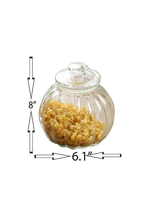 Pure Source India Glass Jar 2 LTR, Air Tight Glass Jar,(1PCS PACK).