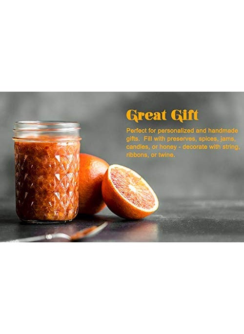 GINOYA BROTHERS Glass Jars & Containers With Airtight Lid For Kitchen Storage - 320 ML - 6 Pieces