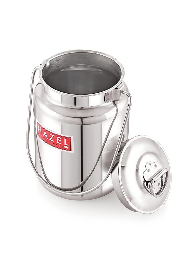 HAZEL Stainless Steel Plain Barani, 3 LTR, Silver