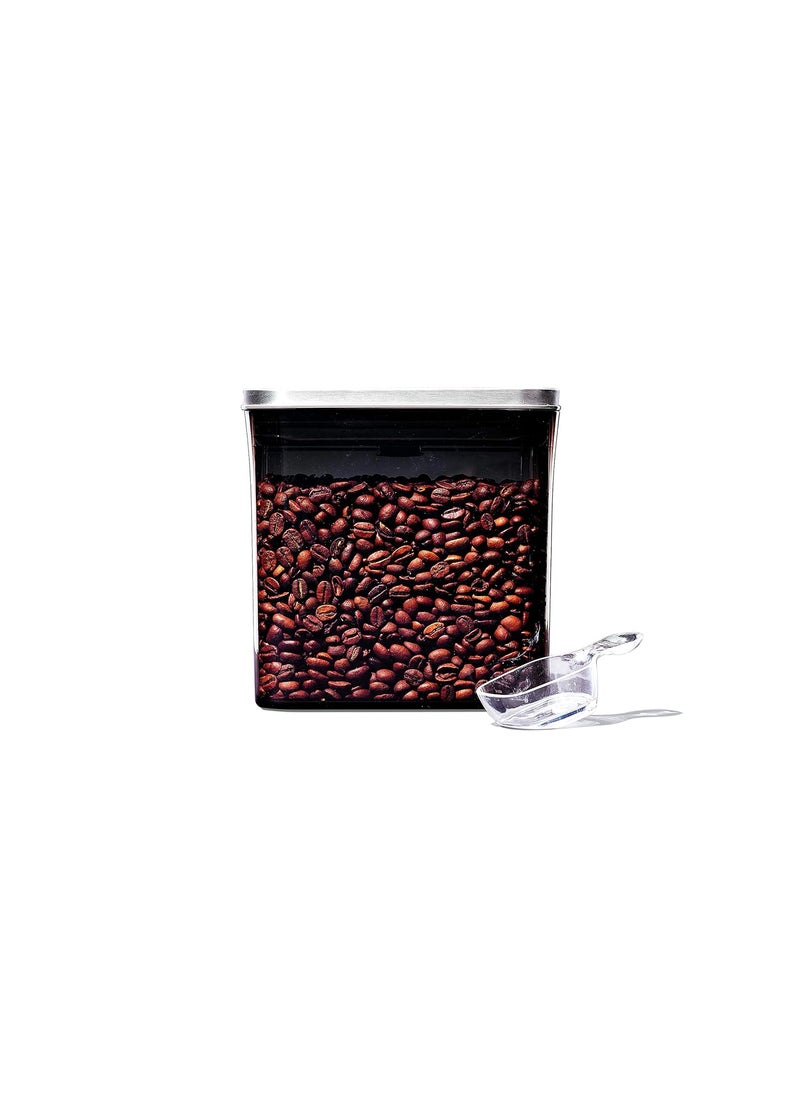 OXO Steel Coffee POP Container with Scoop-Ã‚ 1.7 Qt for coffee, tea and more / Grey