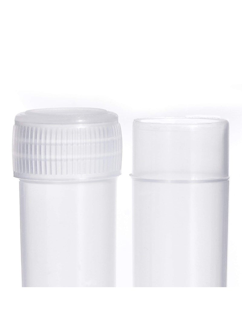 DIY Crafts 5 ml Plastic Sample Bottles Mini Clear Storage Case with Lid for Accessories Parts Small Items DIY Works (Clear/Transparent) + Mini Funnel (720 Botles + Funnel, Clear/Transparent)