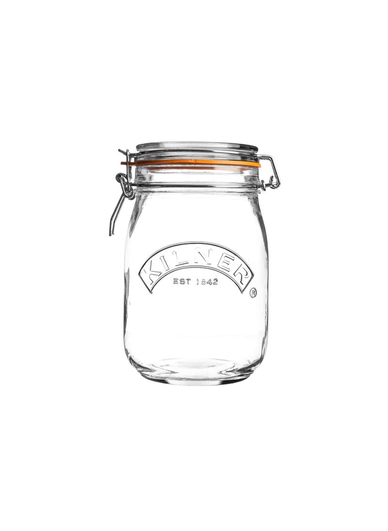 Kilner Round Clip Top Jar, 1 Litre