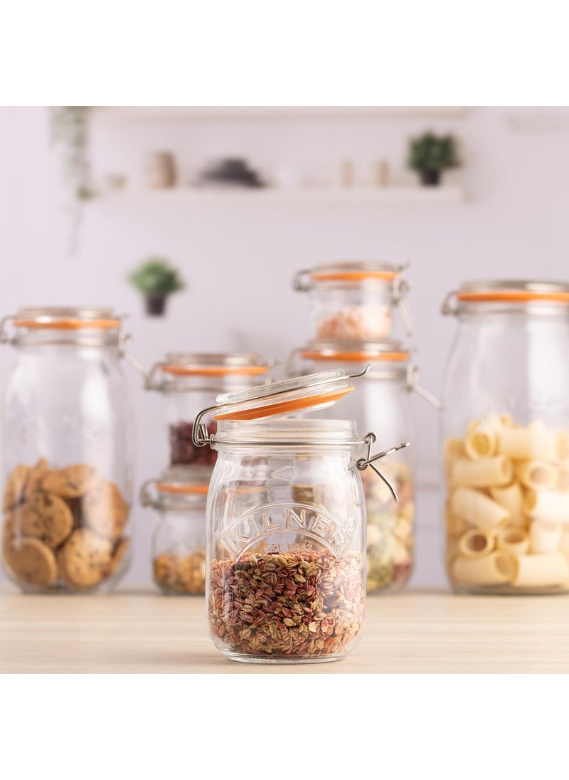 Kilner Round Clip Top Jar, 1 Litre