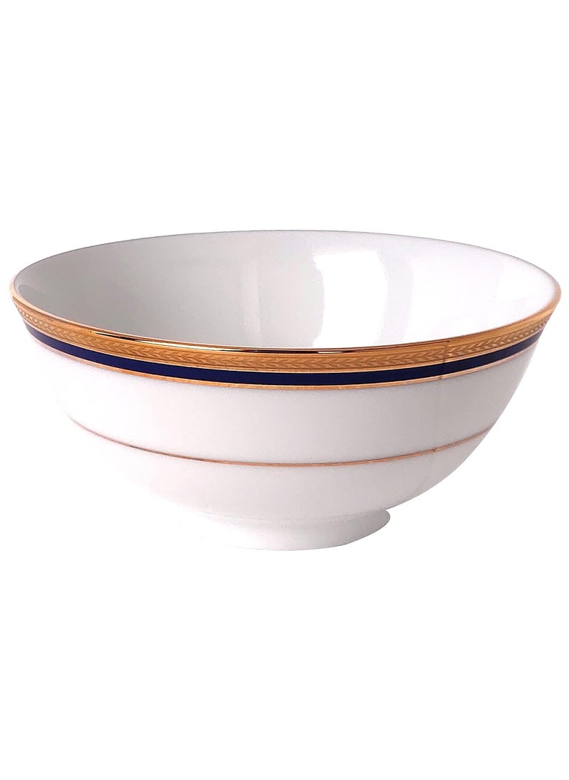 Noritake Japan - Porcelain Premium Dinner Set of 21 pcs, Service for 6 - Luxury Gold Tableware Dining and Kitchen Set - NORITAKE TOORAK BLUE-21 Pcs Dinner Set