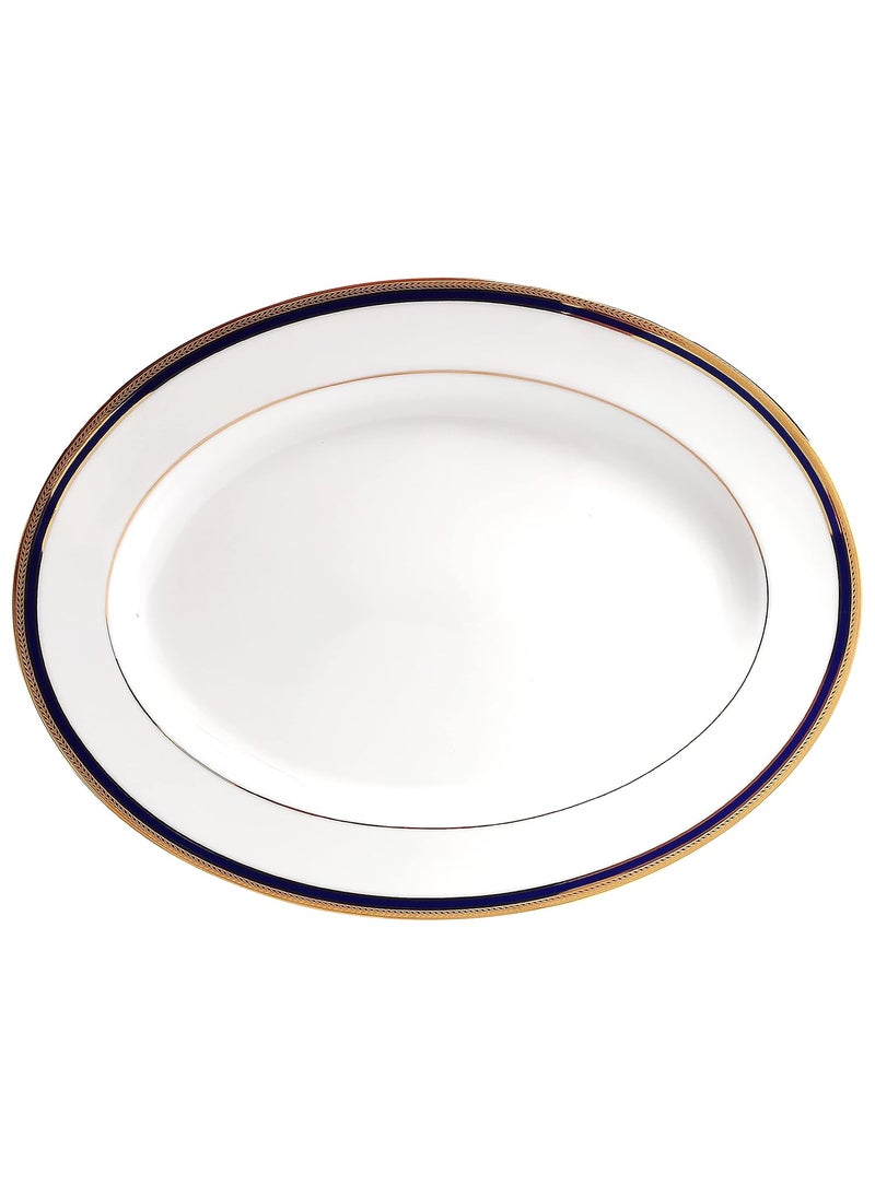 Noritake Japan - Porcelain Premium Dinner Set of 21 pcs, Service for 6 - Luxury Gold Tableware Dining and Kitchen Set - NORITAKE TOORAK BLUE-21 Pcs Dinner Set