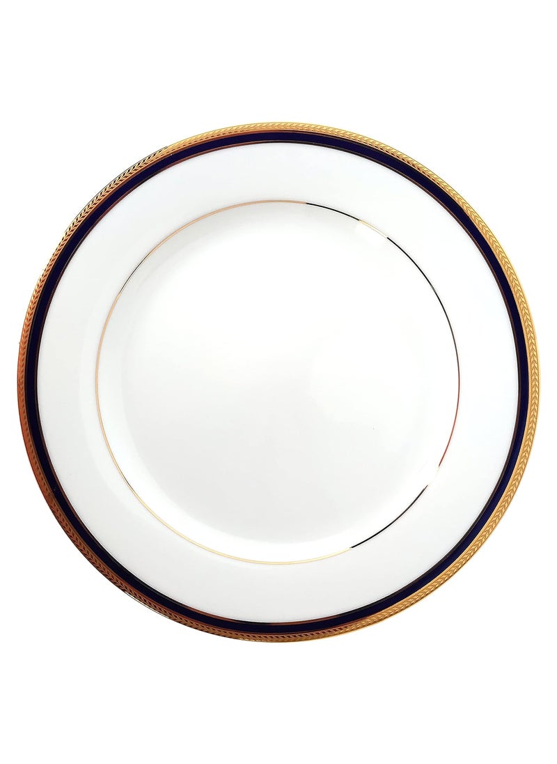 Noritake Japan - Porcelain Premium Dinner Set of 21 pcs, Service for 6 - Luxury Gold Tableware Dining and Kitchen Set - NORITAKE TOORAK BLUE-21 Pcs Dinner Set