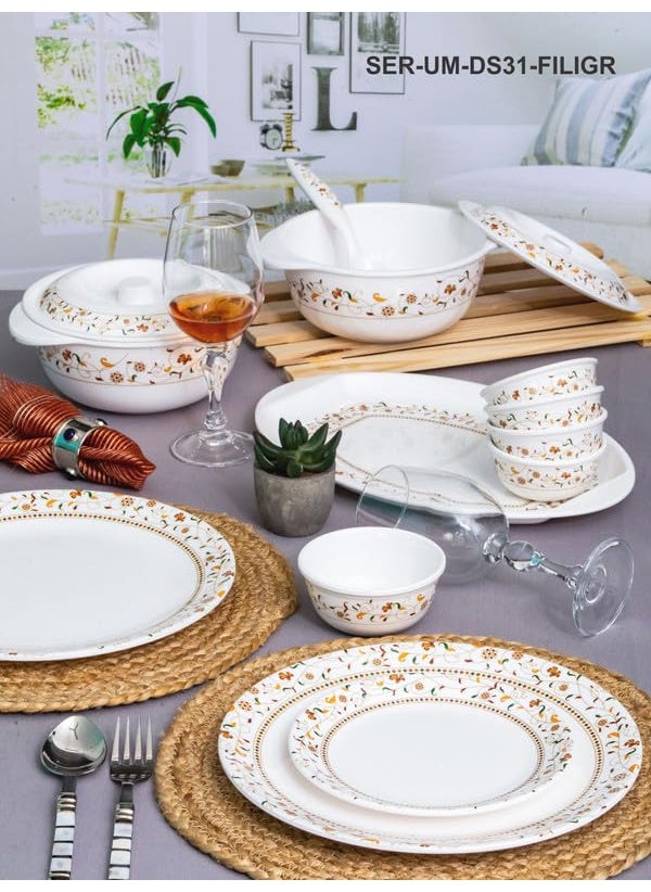 Servewell Dinner Set 31 pc Urmi - Filigree