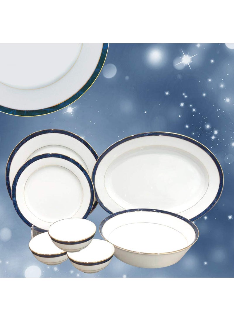 Noritake 21 Pcs Dinner Set (Marble Blue)