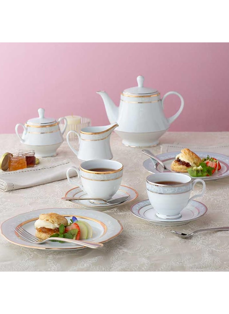 Noritake Premium Porcelain Dinner Set of 18 Pcs Luxury Dining and Tableware Set – Brunswick Gold Dinnerware Set