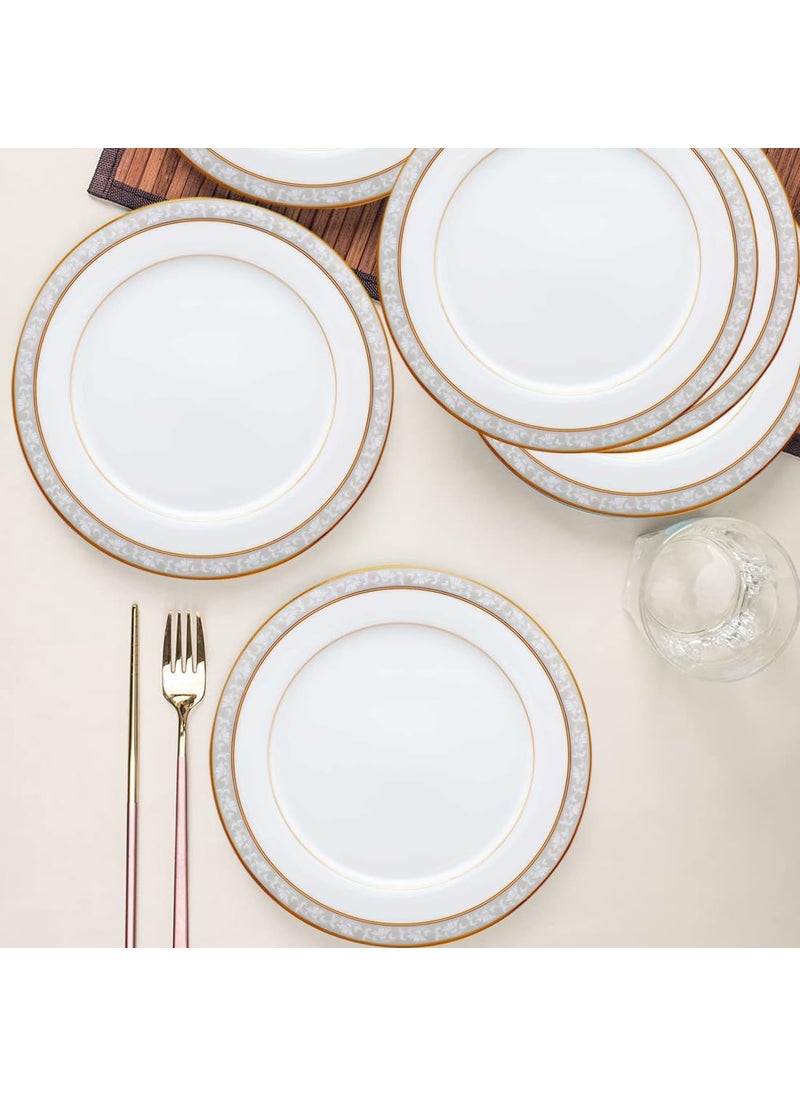 Noritake Premium Porcelain Dinner Set of 18 Pcs Luxury Dining and Tableware Set – Brunswick Gold Dinnerware Set