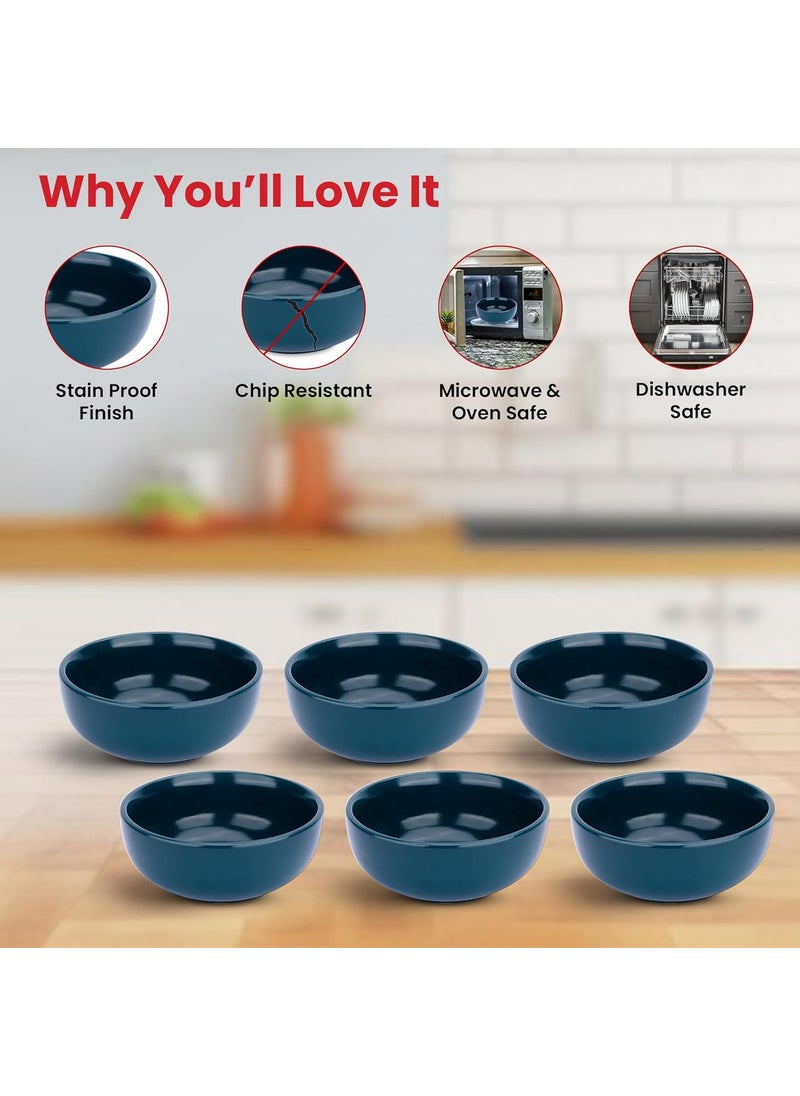 Homestic Ceramic 12 Pcs Round Unbreakable Microwave & Dishwasher Safe Dinnerware Kitchen Crockery Set | Matte Finish Dinner Sets & Kitchen Set for Home | Deep Green-Set-2T