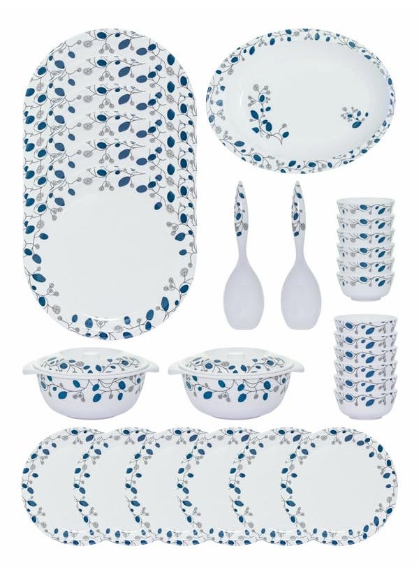 Servewell Dinner Set 31 Pc Rnd - Blue Decor