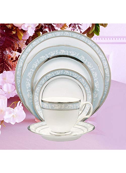 Noritake Brunswick Platinum 21 Pcs Dinner Set