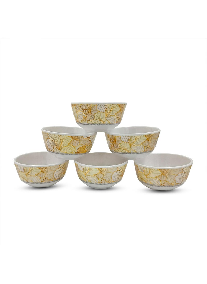 Superware | Pure Melamine | Katori Set – Flore 3.5” (6 nos.) | Stain Free, Glazed Finish
