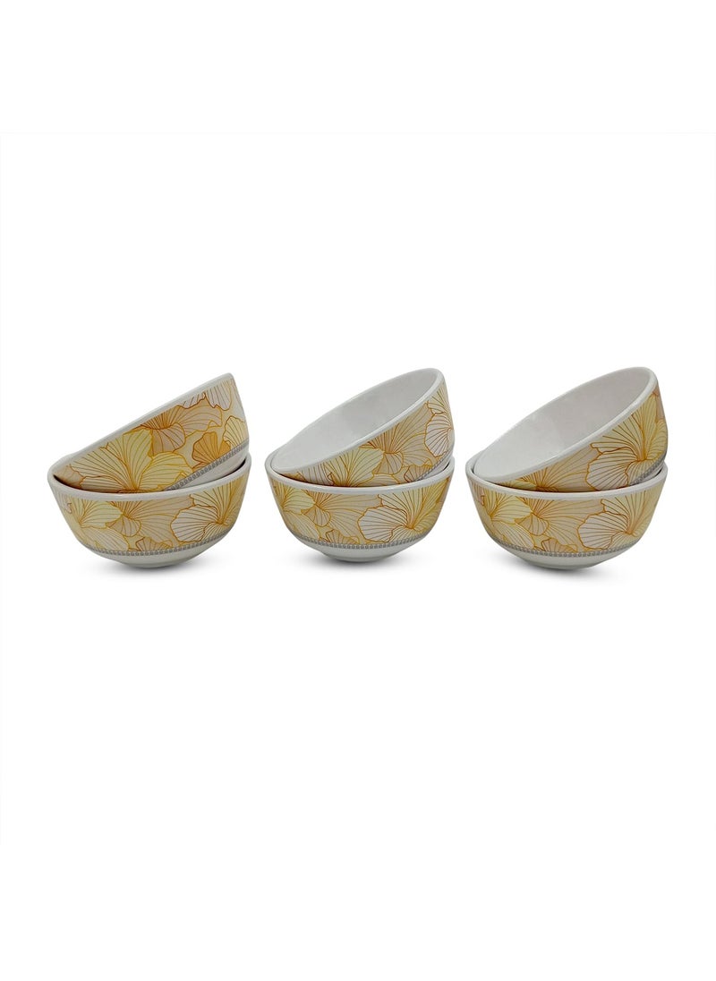 Superware | Pure Melamine | Katori Set – Flore 3.5” (6 nos.) | Stain Free, Glazed Finish
