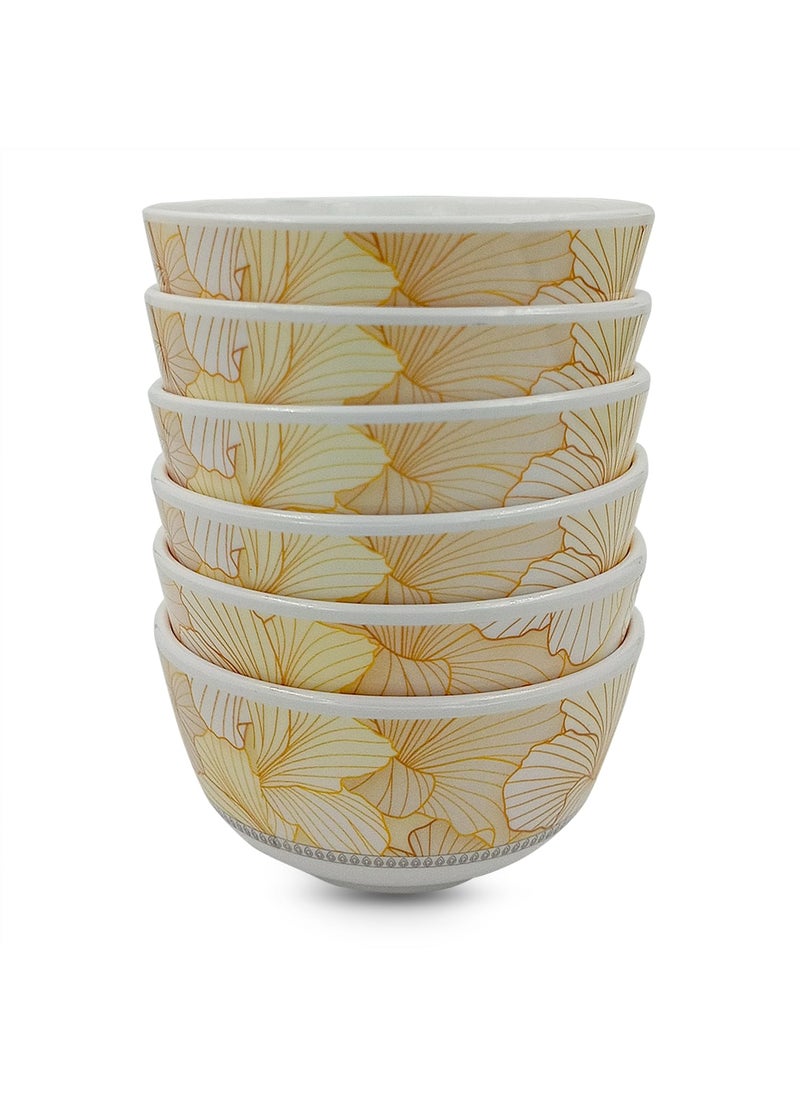 Superware | Pure Melamine | Katori Set – Flore 3.5” (6 nos.) | Stain Free, Glazed Finish