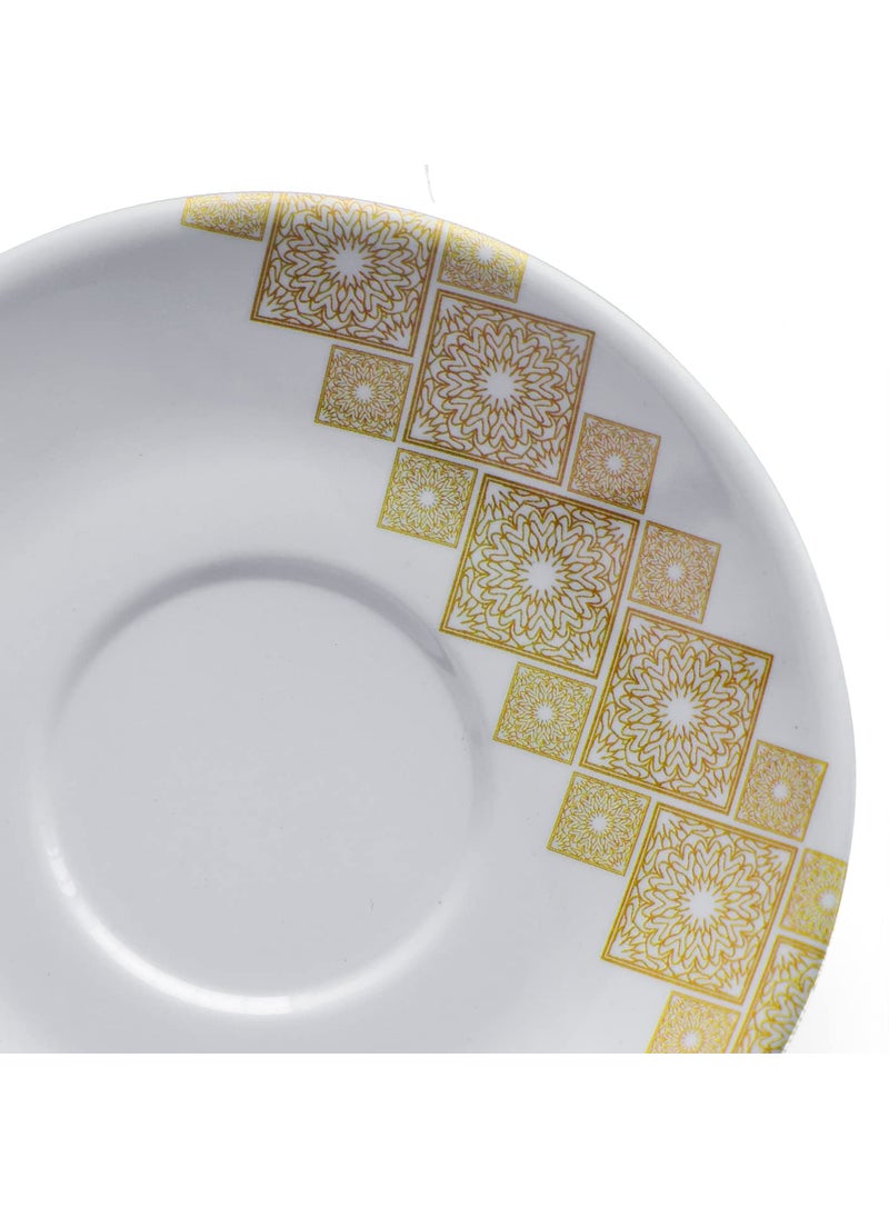 Superware | Food Grade Melamine | Soup Set – Golddeko (18 pcs.) | Dinnerware, Tableware, Stain Free, Glazed Finish
