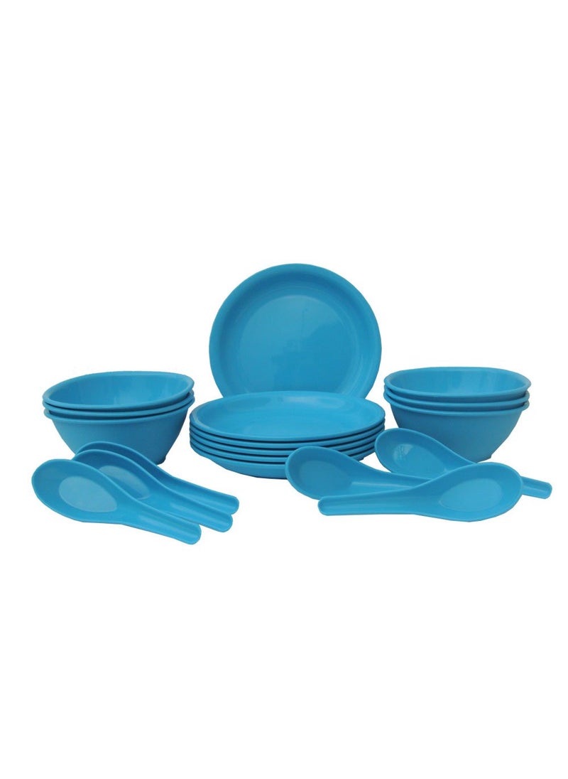 Incrizma Soup Set, 18-Pieces, Turquoise