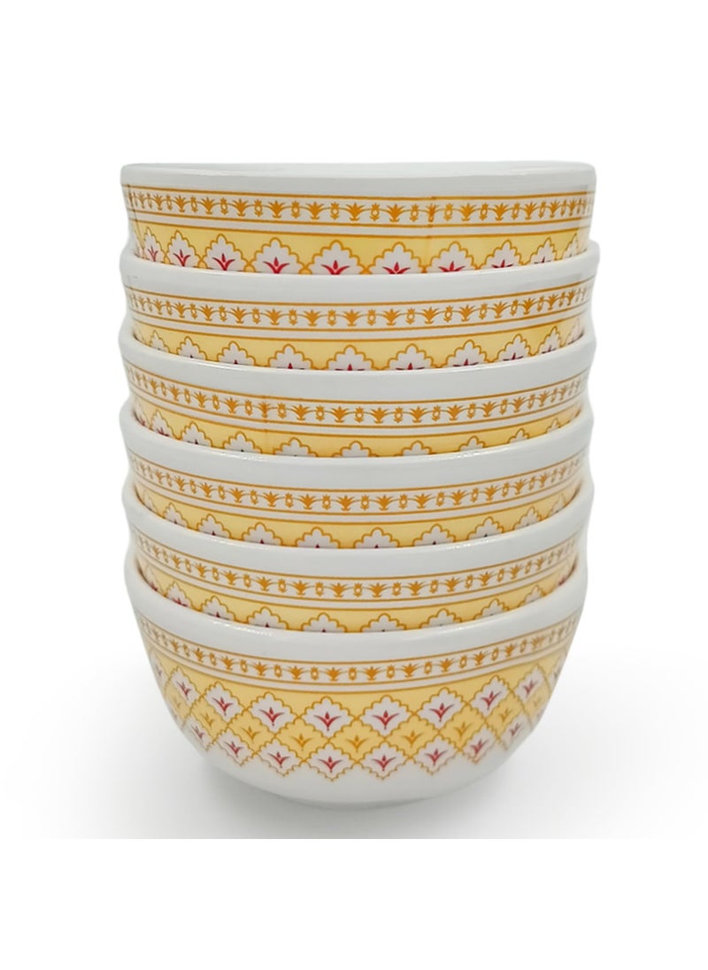 Superware | Pure Melamine | Katori Set – Platinum 3.5” (6 nos.) | Stain Free, Glazed Finish